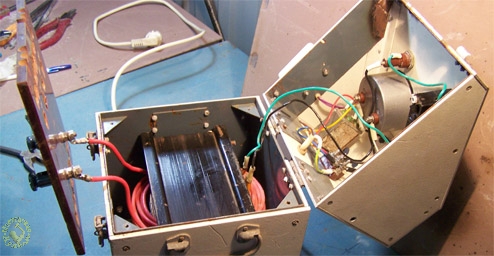 Internal mounting of the transformer